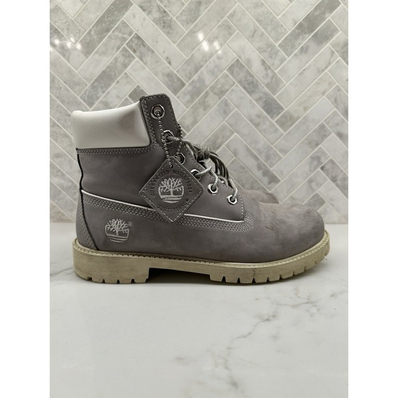 Timberland Premium 6" 6 Inch Waterproof Boots 19915 Grey Mens Size 6 M 6M - Picture 1 of 6
